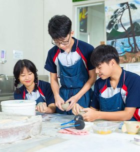 Pottery class at ISHCMC-AA